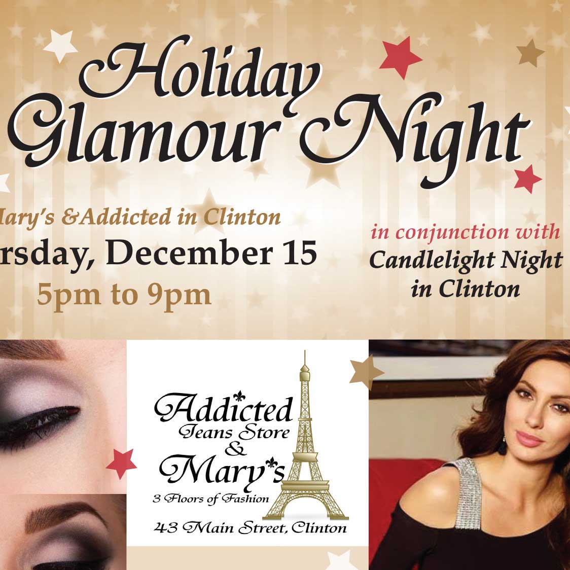 Holiday Glamour Night Flyer