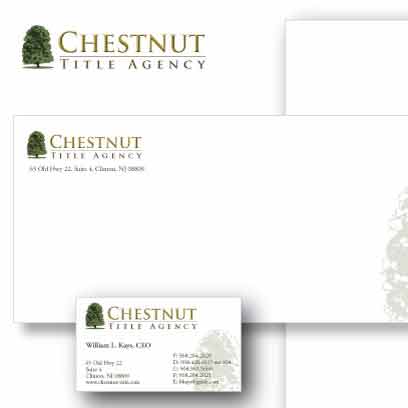 Chestnut Title Agency Logo & Stationery Set
